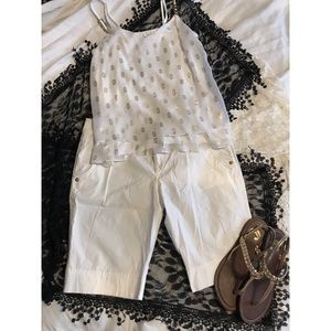 GUESS White Bermuda Shorts